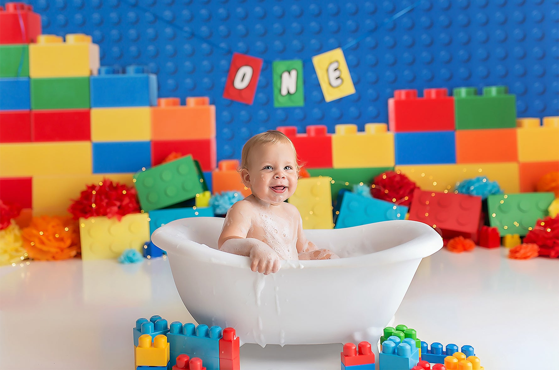 Build Them Up by Lilly Bear Studio Props sold by Lilly Bear Studio Props, blocks - blue - boys - building blocks - cake