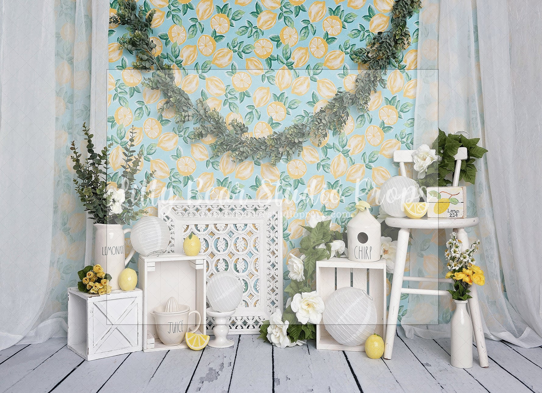 Lemon Vibes by Santana Nicole Photography - Lilly Bear Studio Props, FABRICS, flower field, flowers, fresh flowers, girl, girl flowers, lemon, lemon aid, lemon field, lemon garden, lemon juice, lemon tree, lemon vines, lemonade, lemonade booth, lemonade stand, lemonaid stand, lemonaide, lemondae, lemons, spring flowers, summer flowers, yellow lemonade