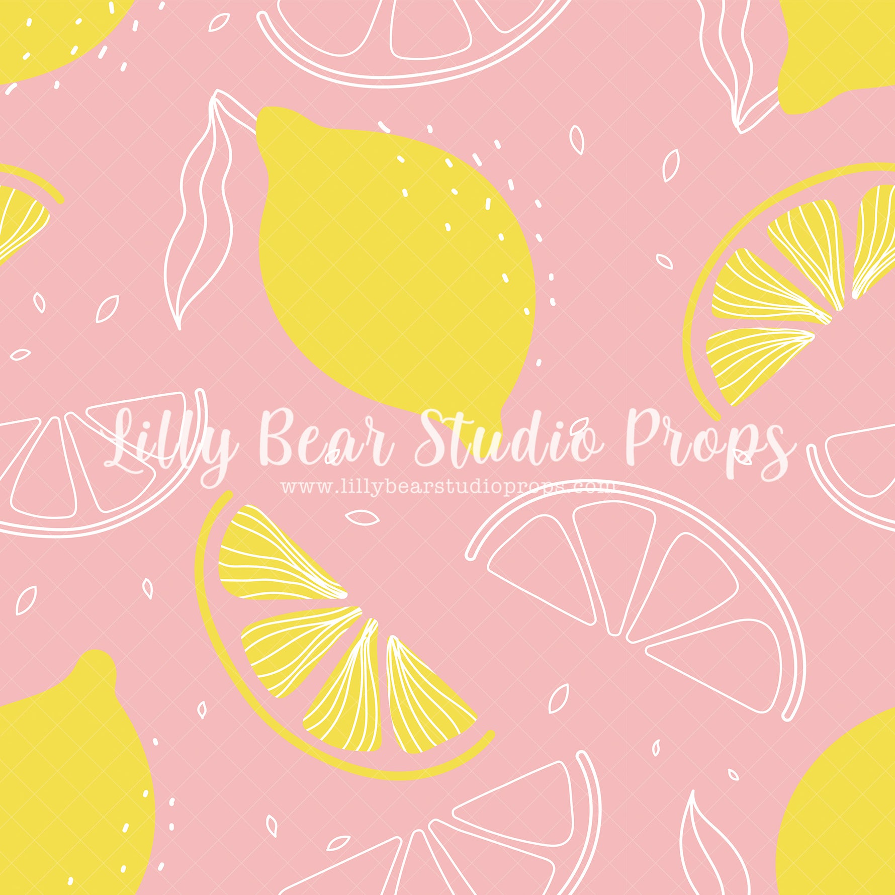 Lemon Zest - Lilly Bear Studio Props, FABRICS, fine art texture, floral, floral texture, neutral, pastel yellow, spring, texture, vintage, yellow, yellow floral, yellow texture