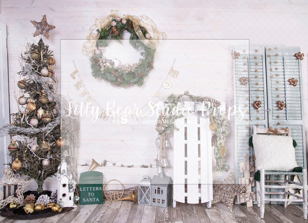 Let's Mistletoe - Lilly Bear Studio Props, christmas, Cozy, Decorated, Festive, Giving, Holiday, Holy, Hopeful, Joyful, Merry, Peaceful, Peacful, Red & Green, Seasonal, Winter, Xmas, Yuletide