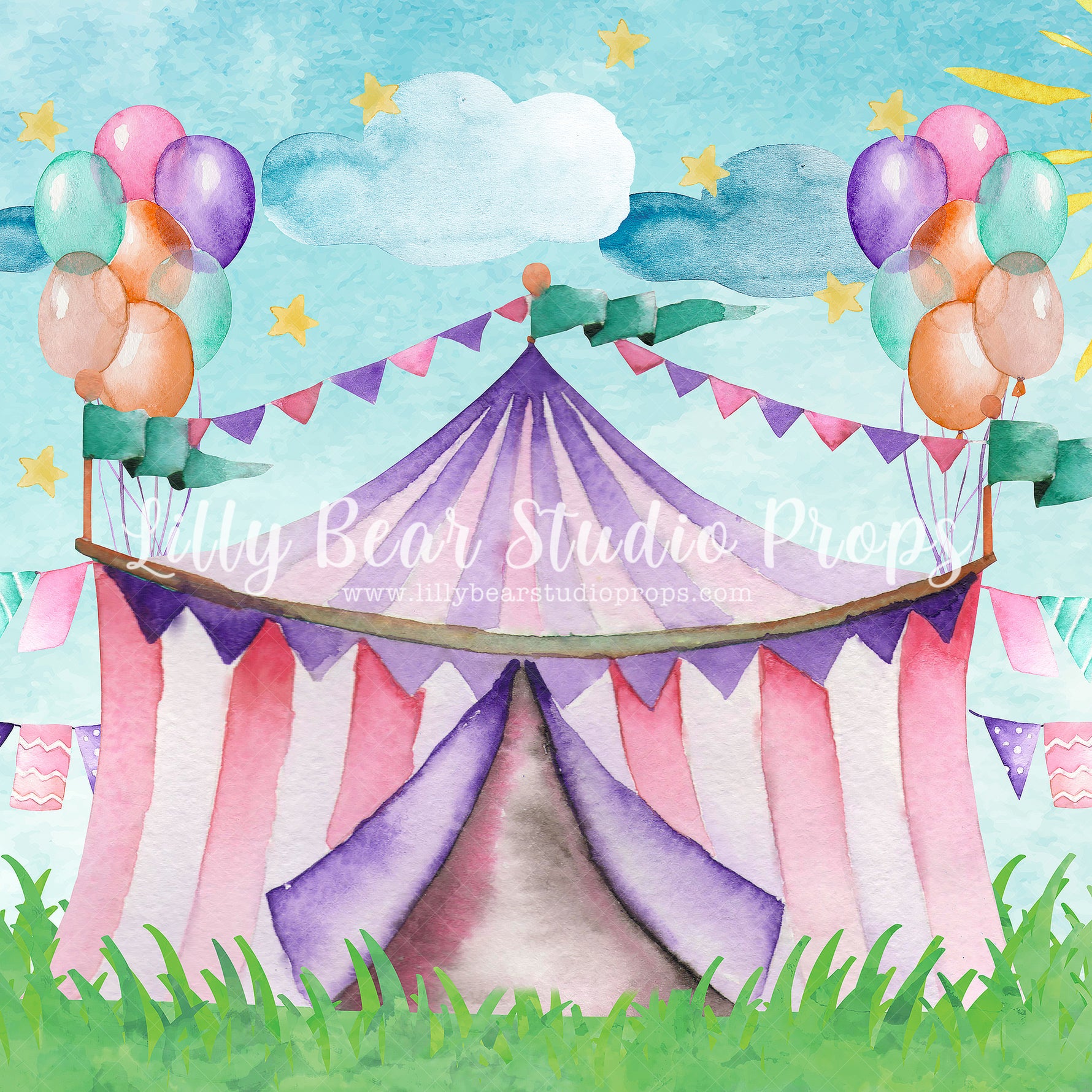 Let's Go To The Circus by Lilly Bear Studio Props sold by Lilly Bear Studio Props, balloons - circus - circus tent - du