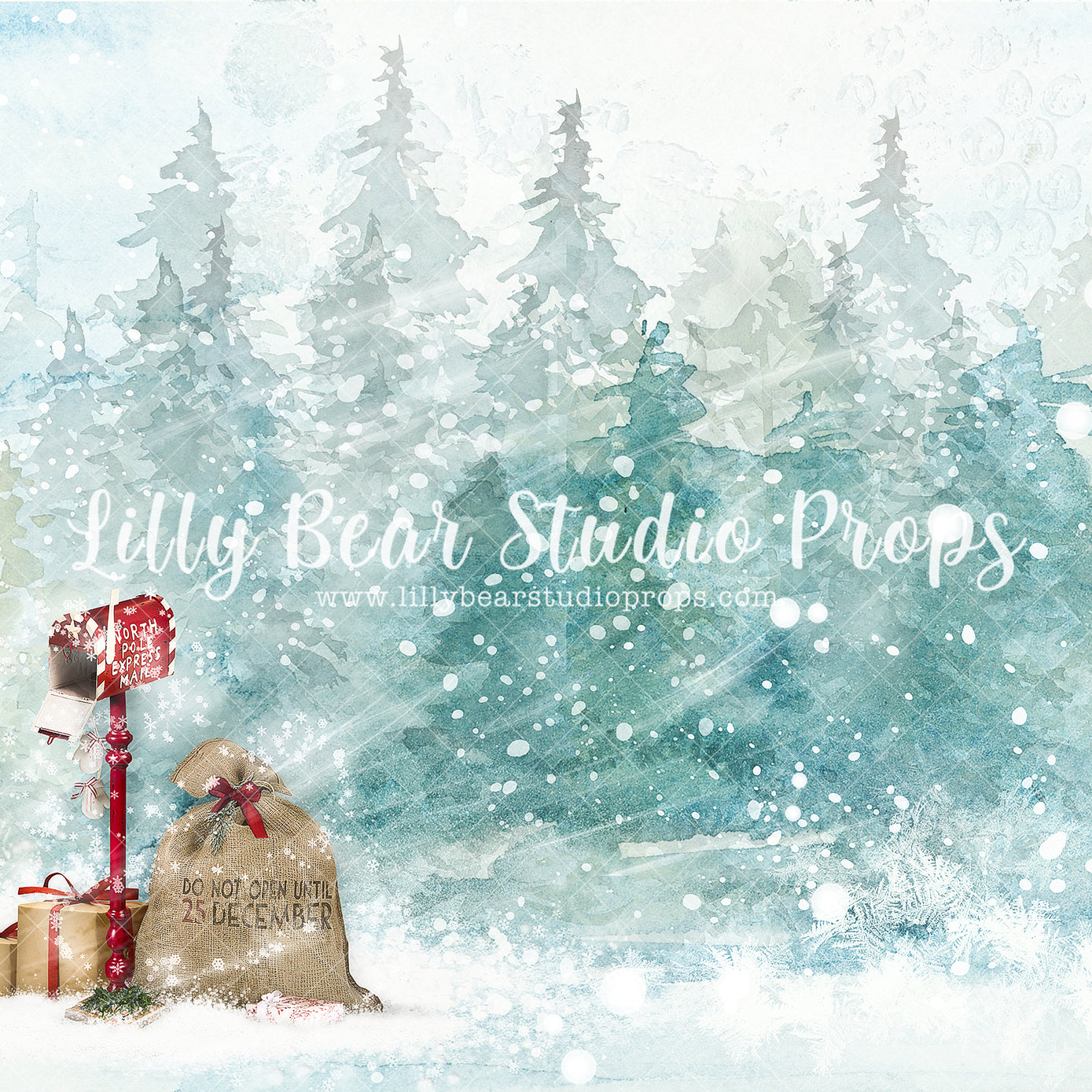 Letters To The North Pole - Lilly Bear Studio Props, animals, autumn forest, dark forest, enchanted forest, Fabric, FABRICS, fall forest, forest, forest animals, forest entry, forest floor, forest friends, forest painting, fox, green forest, into the wild, lanterns, little wild one, misty forest, moon, moonlight, moonlight forest, night forest, nighttime, owl, pine forest, pine tree, pine tree forest, pine trees, raccoon, where the wild things are, wild, wild animal, wild one, wild things, woodland forest