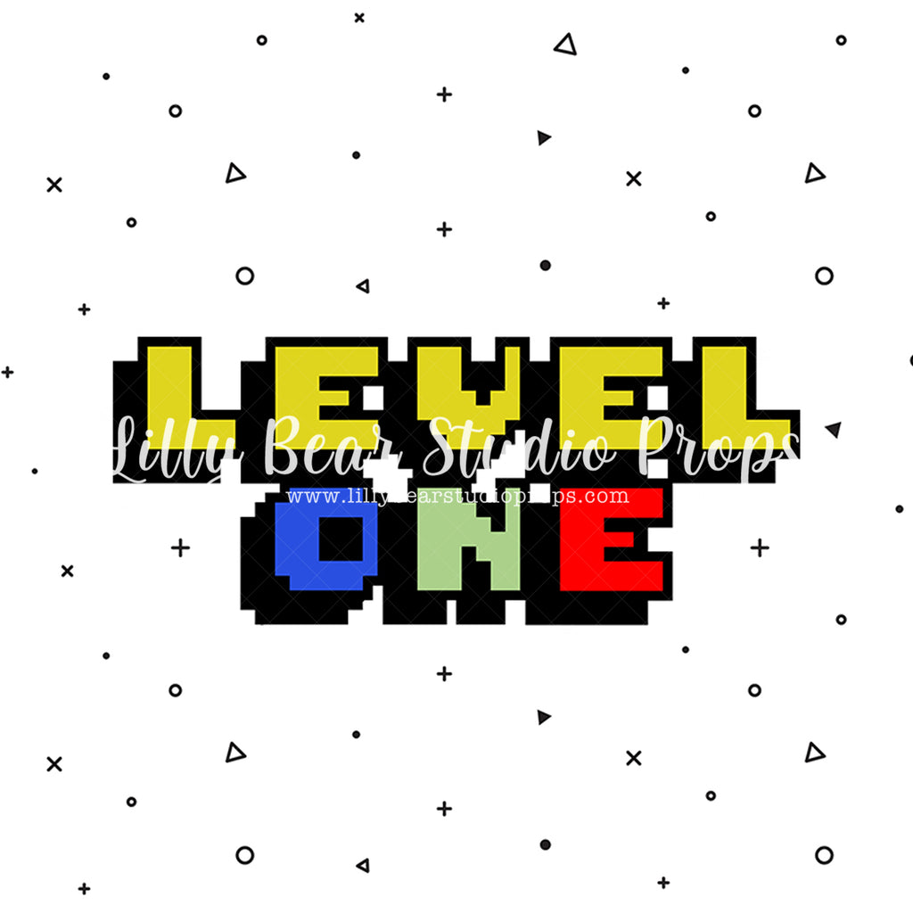 Level One by Brittany Ebany & Co. sold by Lilly Bear Studio Props, FABRICS - game - game on - gamer - games - level - l