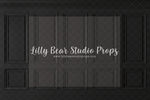 Library Wall Black - Lilly Bear Studio Props, black vintage wall, black wainscotting, black wainscotting wall, dark vintage wall, dark wainscotting wall, dark wall, FLOORS, vintage, vintage wall, wainscotting, wainscotting wall, wall
