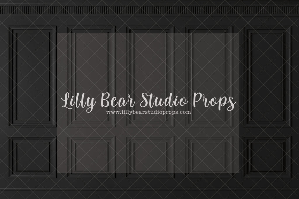 Library Wall Black - Lilly Bear Studio Props, black vintage wall, black wainscotting, black wainscotting wall, dark vintage wall, dark wainscotting wall, dark wall, FLOORS, vintage, vintage wall, wainscotting, wainscotting wall, wall