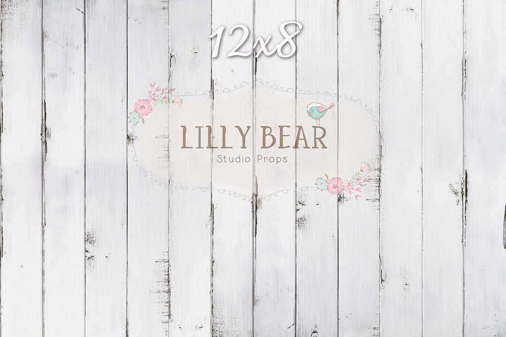 Lilly White Wood Planks LB Pro Floor by Lilly Bear Studio Props sold by Lilly Bear Studio Props, distressed - distresse