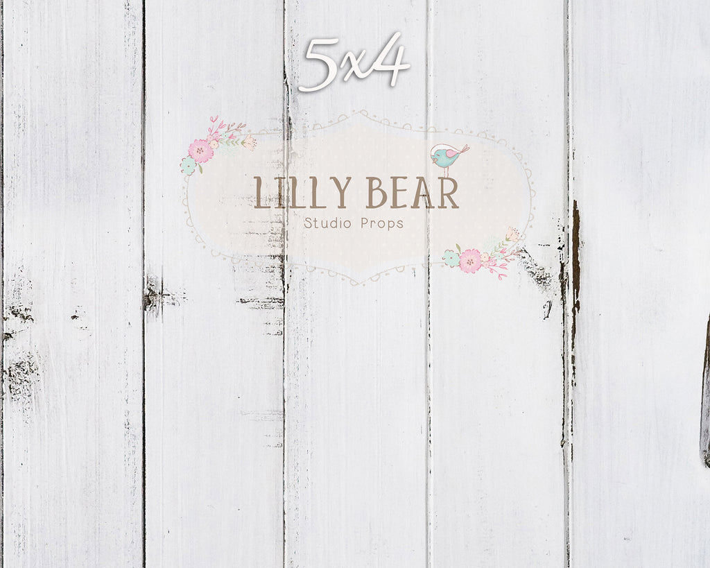 Lilly White Wood Planks Floor by Lilly Bear Studio Props sold by Lilly Bear Studio Props, distressed - distressed plank