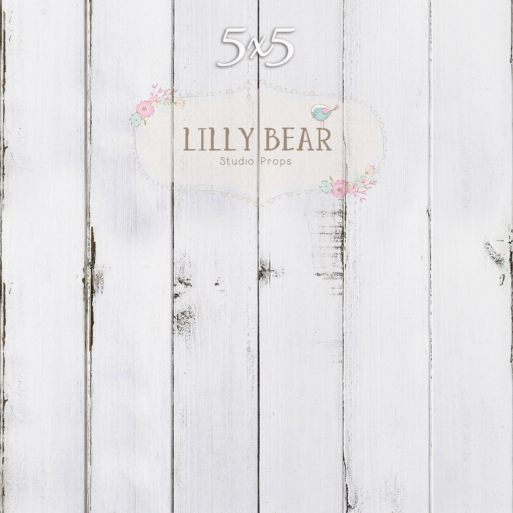 Lilly White Wood Planks Neoprene - Lilly Bear Studio Props, distressed, distressed planks, distressed wood, FLOORS, LB Pro, pro floor, pro floordrop, white distressed wood, white wood, white wood planks, wood planks