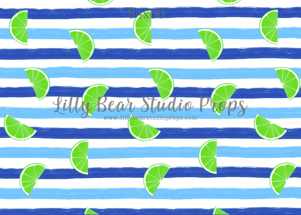 Lime Soda by Jessica Ruth Photography sold by Lilly Bear Studio Props, blue - green - hand painted - lime - lime soda