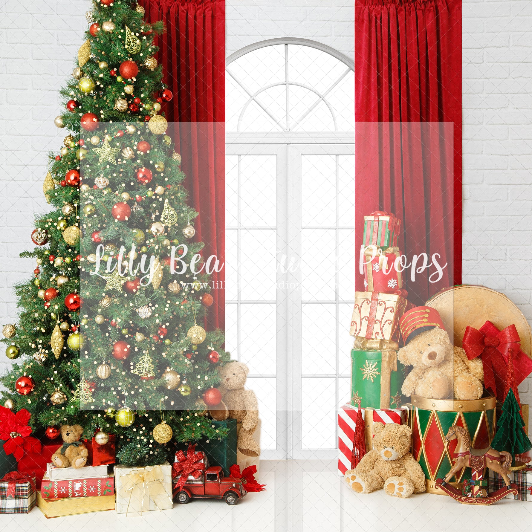 Little Drummer Bear - Lilly Bear Studio Props, christmas, Cozy, Decorated, Festive, Giving, Holiday, Holy, Hopeful, Joyful, Merry, Peaceful, Peacful, Red & Green, Seasonal, Winter, Xmas, Yuletide