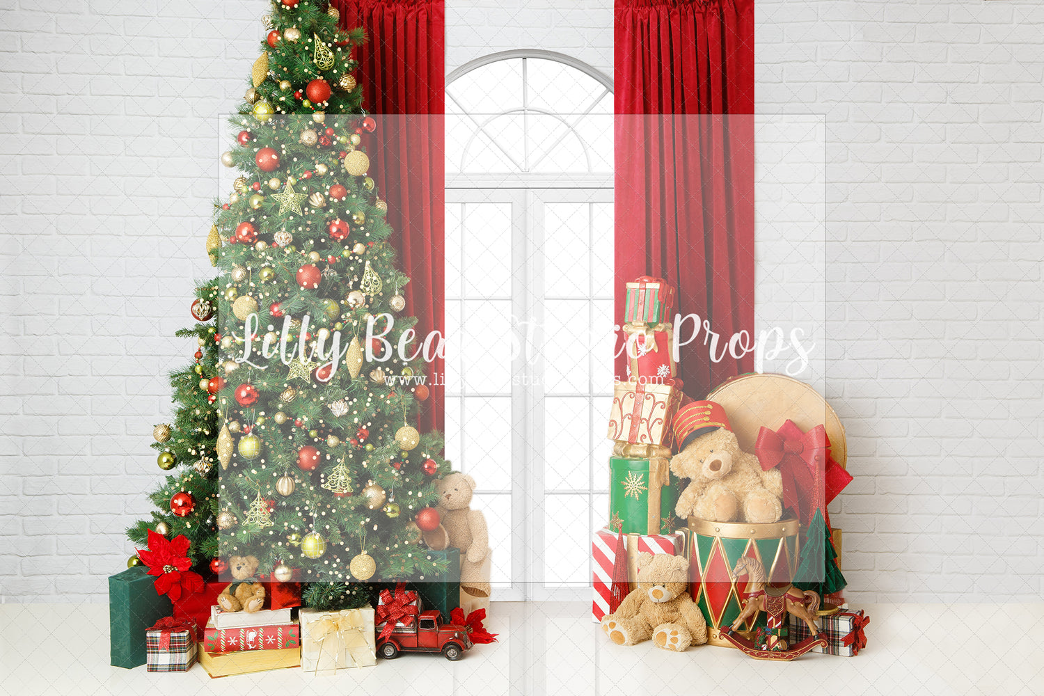 Little Drummer Bear - Lilly Bear Studio Props, christmas, Cozy, Decorated, Festive, Giving, Holiday, Holy, Hopeful, Joyful, Merry, Peaceful, Peacful, Red & Green, Seasonal, Winter, Xmas, Yuletide