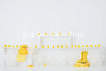 Litte Ducks - Lilly Bear Studio Props, april showers, clouds, fabric, fine art, floral, florals, flowers, girls, hand painted, poly, rain, rainboots, rainy day, showers, sun, sunny day, sunshine, umbrella, vinyl