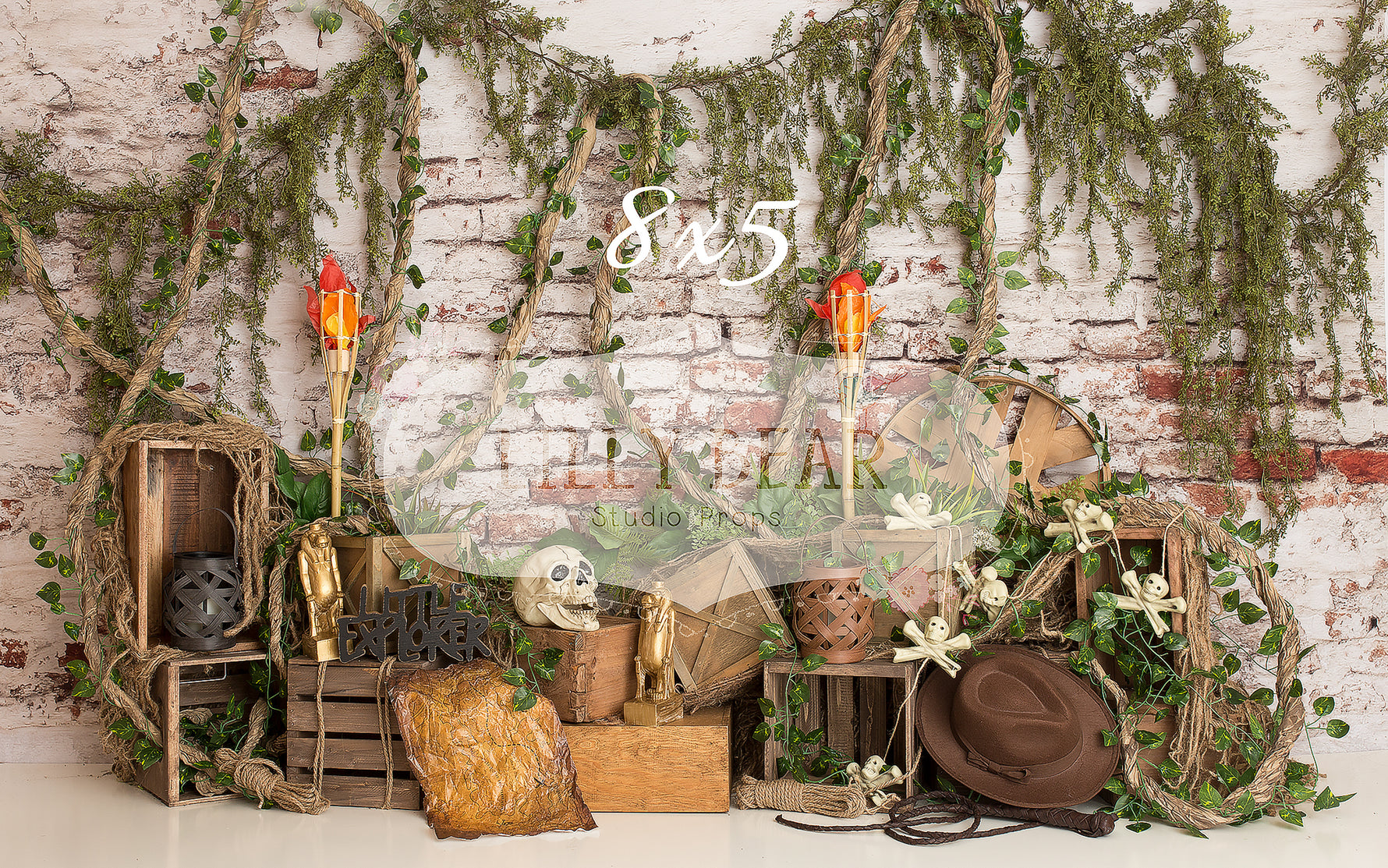 Little Explorer by Daniella Photography sold by Lilly Bear Studio Props, explore - explorer - FABRICS - fire - indiana