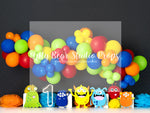 Little Monster Party - Lilly Bear Studio Props, blue monster, little monsters, monster balloons, Monster Truck, Monsters, multi colour