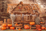 Little Pumpkin Cabin by Lilly Bear Studio Props sold by Lilly Bear Studio Props, autumn - autumn colors - autumn colour