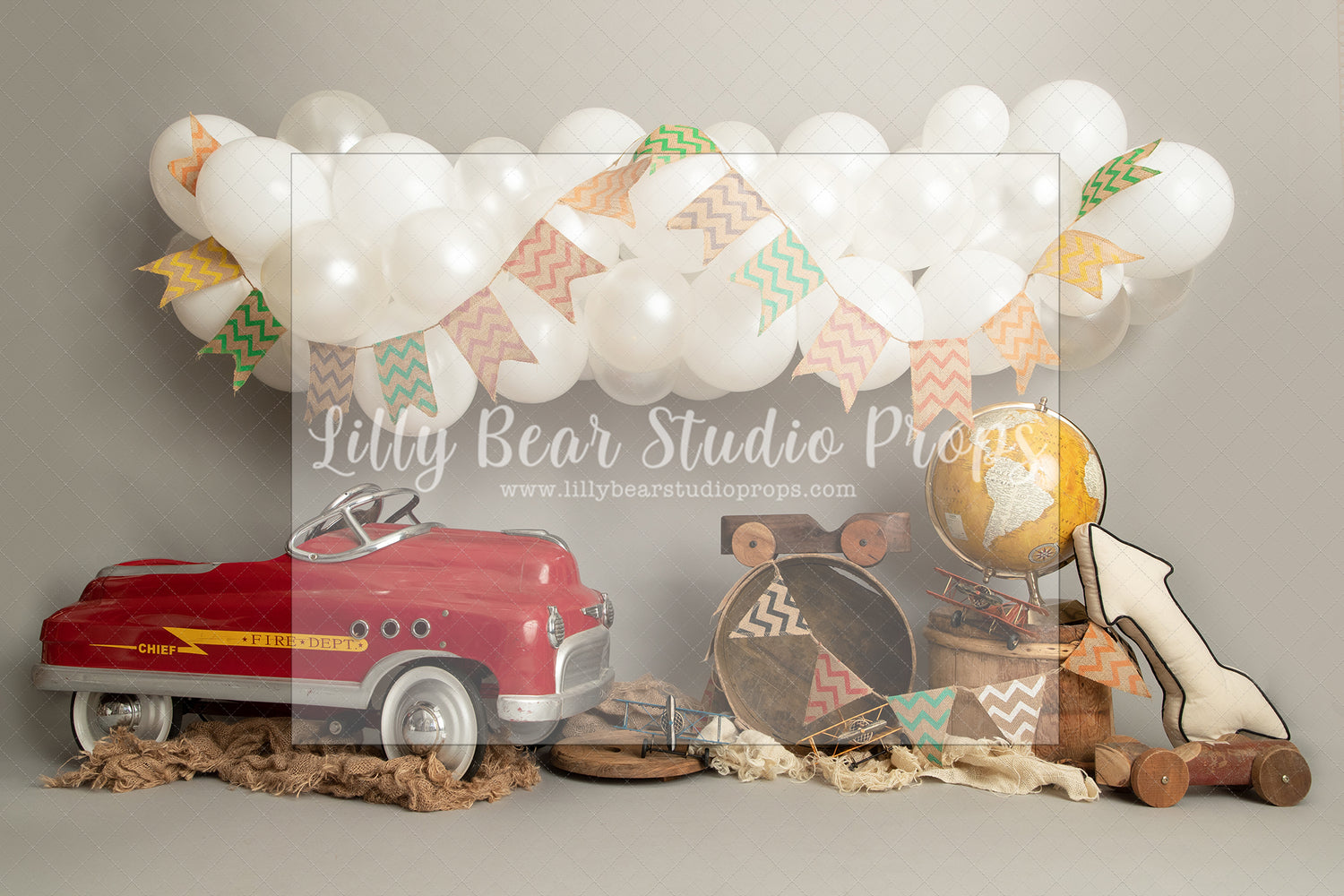 Little World Traveler - Lilly Bear Studio Props, around the world, balloons, birthday, blue, boy birthday, cars, crystal beads, globe, little traveller, little wild one, navy, oh how time flies, one, royal gold beads, star balloon, tassles, time flies, travel, traveller, up up away, white balloons, world traveler, world traveller