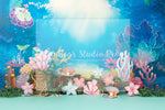 Coral Reef Garden - Lilly Bear Studio Props, ariel, disney, disney movie, Disney princess, Fabric, girls, little mermaid, under the sea, Wrinkle Free Fabric