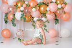 Australian Peaches & Cream - Lilly Bear Studio Props, boho balloons, boho teepee, fabric, fine art, floral, floral balloon garland, floral balloons, girls, hand painted, peony balloons, pink and white balloon garland, pink floral, poly, teepee, vinyl, Wrinkle Free Fabric