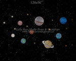Lost In Space by EllaBean sold by Lilly Bear Studio Props, astronaut - boys - hand painted - night sky - planets - plut