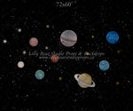 Lost In Space by EllaBean sold by Lilly Bear Studio Props, astronaut - boys - hand painted - night sky - planets - plut
