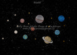 Lost In Space by EllaBean sold by Lilly Bear Studio Props, astronaut - boys - hand painted - night sky - planets - plut