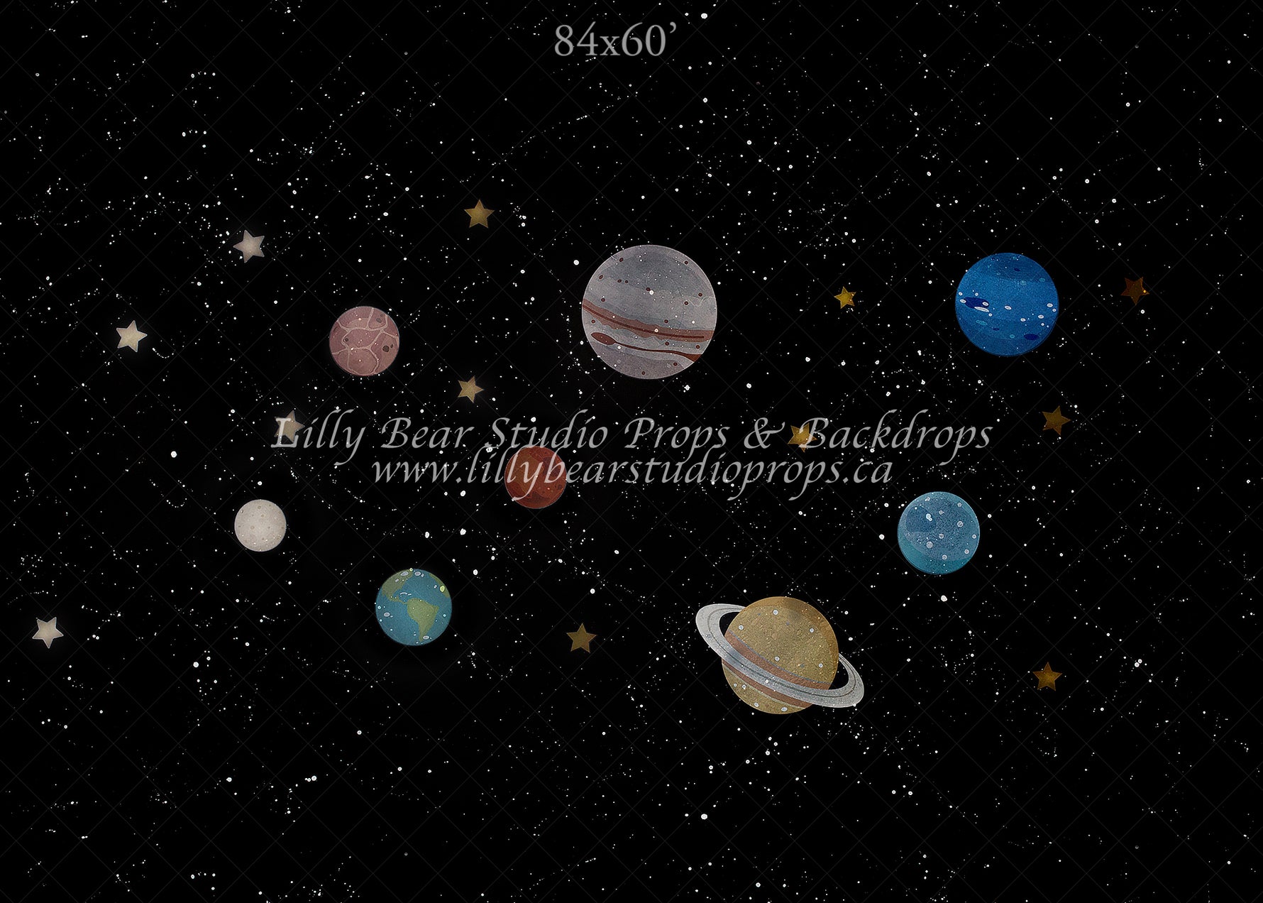 Lost In Space by EllaBean sold by Lilly Bear Studio Props, astronaut - boys - hand painted - night sky - planets - plut