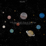 Lost In Space by EllaBean sold by Lilly Bear Studio Props, astronaut - boys - hand painted - night sky - planets - plut