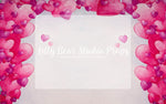 Love Is All Around - Lilly Bear Studio Props, clouds, floral pink, hearts, pastel, pink and gold balloons, pink and white, pink and white balloons, pink balloons, pink clouds, pink floral, pink flower, pink flowers, pink hearts, valentine's, valentine's day