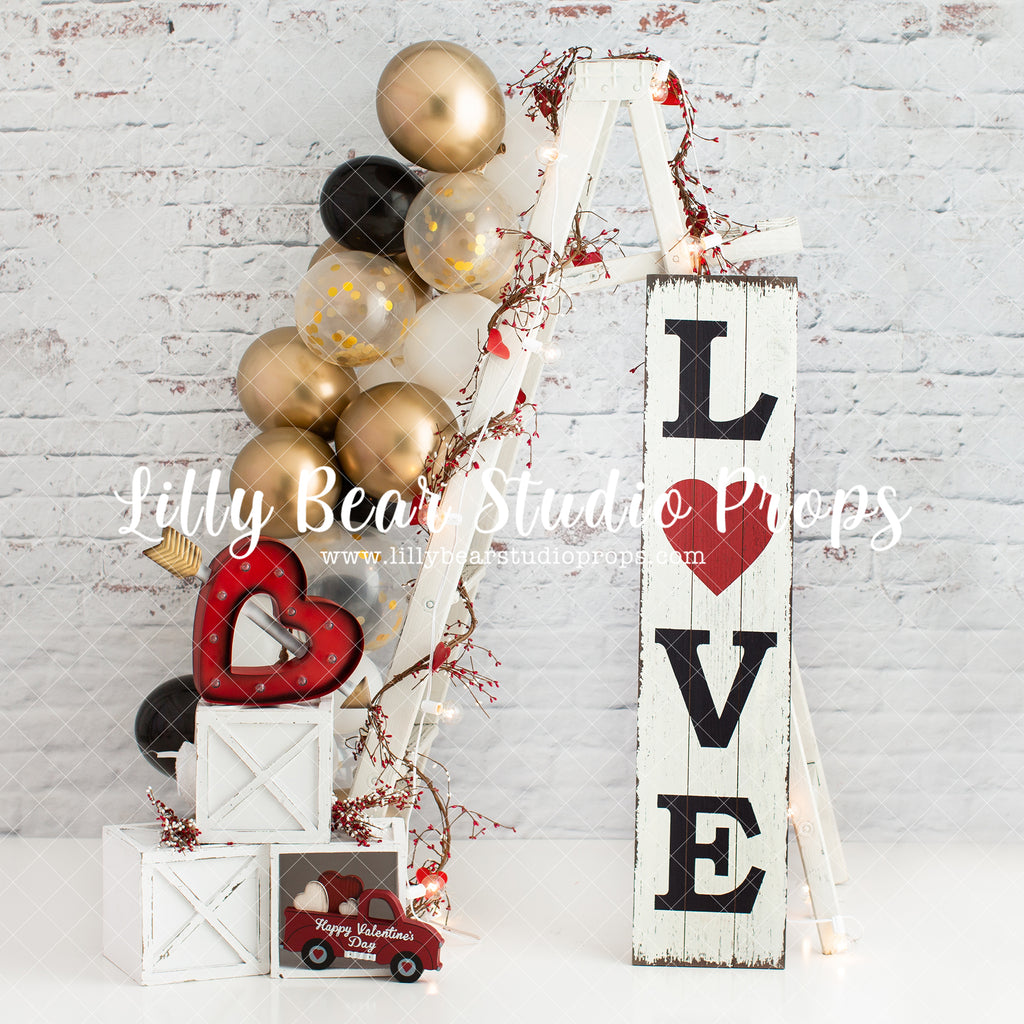 Love Ladder by Anything Goes Photography sold by Lilly Bear Studio Props, boy - FABRICS - girl - heart - love - valenti