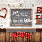 Valentines Cafe - Lilly Bear Studio Props, boy, Fabric, FABRICS, girl, heart, hot chocolate, love, love you a latte, valentines, valentines cafe, valentines cocoa shop, valentines coffee shop, valentines day, valentines hot cocoa, Wrinkle Free Fabric