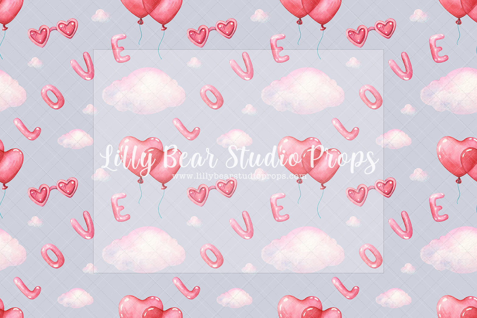 Love in the Clouds - Lilly Bear Studio Props, all my heart, balloon hearts, be still my heart, candy hearts, cupid, FABRICS, girl, girls, heart, heart flowers, heart love, heart of gold, hearts, hearts and arrows, hearts bokeh, i love you, love, love is in the air, love shop, love wall, pastel hearts, pattern hearts, pink, pink balloon heart, pink heart, pink heart wall, pink hearts, valentine, valentines, valentines balloons, valentines day