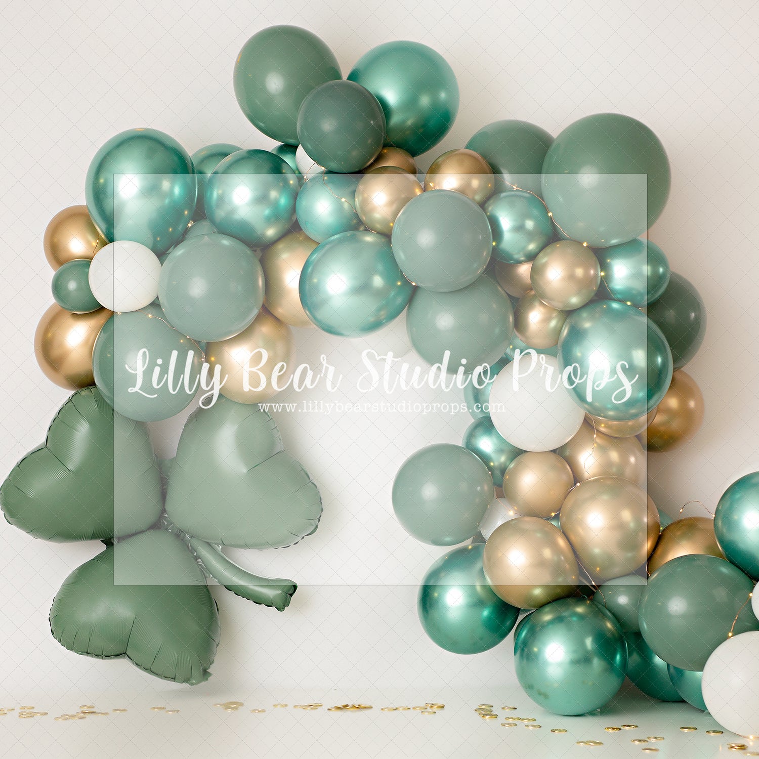 Luck Of The Irish - Lilly Bear Studio Props, clover, FABRICS, four leaf clover, girl, green & gold, green and gold, irish, lucky irish, st.patricks day