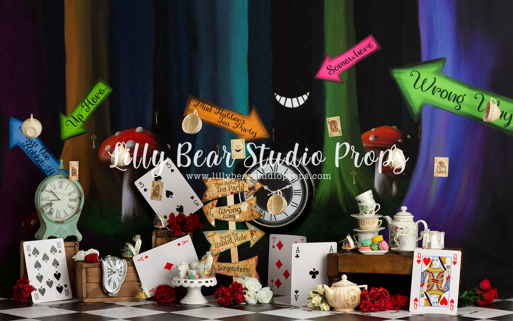 Mad Hatters Tea Party by Jessica Ruth Photography sold by Lilly Bear Studio Props, alice - alice in wonderland - cards