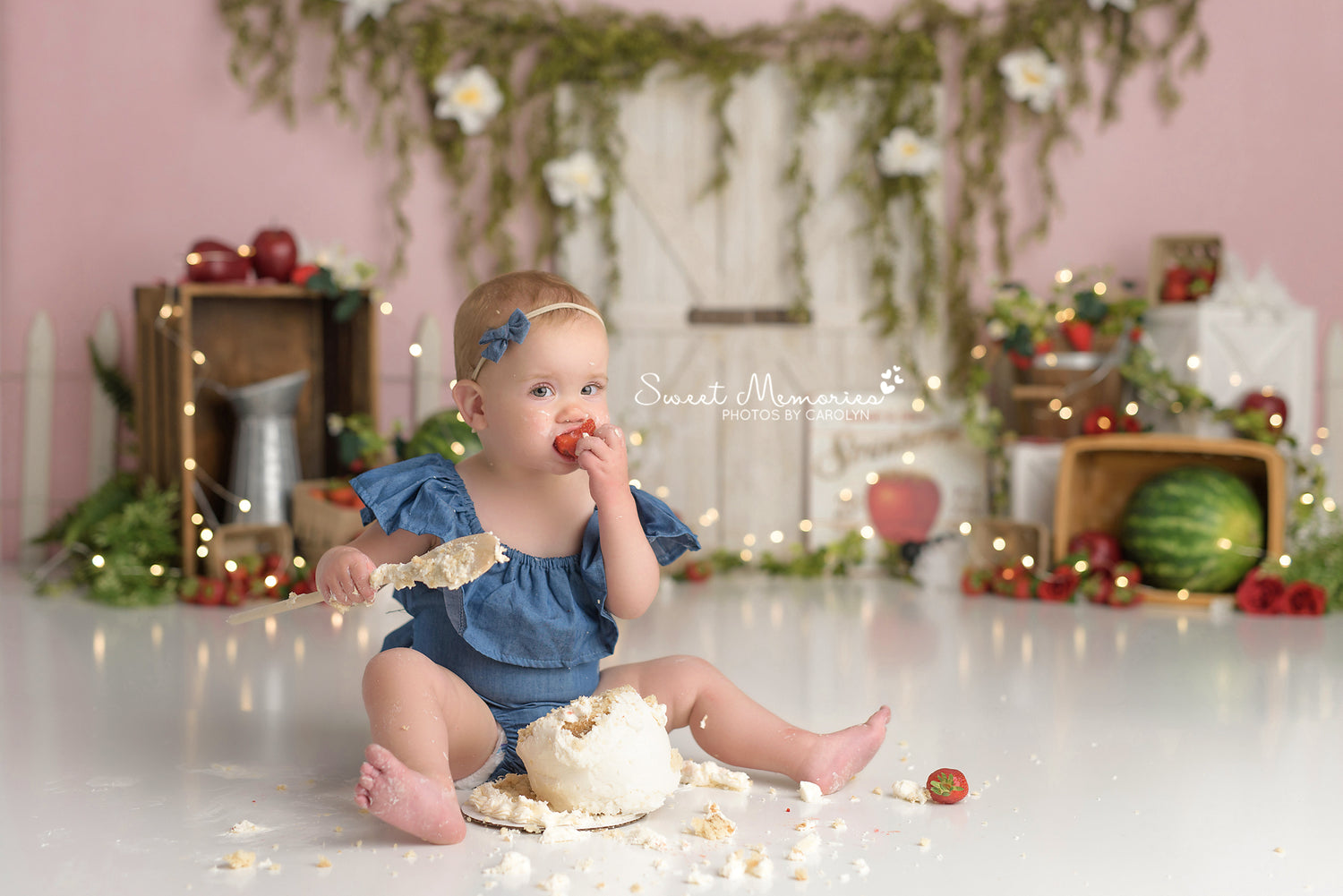 Strawberry Picnic by Sweet Memories Photos By Carolyn sold by Lilly Bear Studio Props, ant - apples - arrows - berries