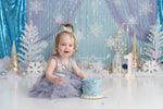 Frozen Winter by Sweet Memories Photos By Carolyn sold by Lilly Bear Studio Props, cake smash - FABRICS - frozen - girl