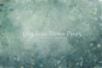 Magical Mermaid - Lilly Bear Studio Props, blue green, blue green texture, FABRICS, fine art texture, floral, floral texture, green, green floral, green texture, light green, spring, texture, vintage