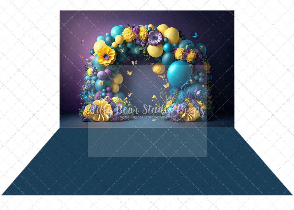 Maia Balloons & Ocean Solid Combo