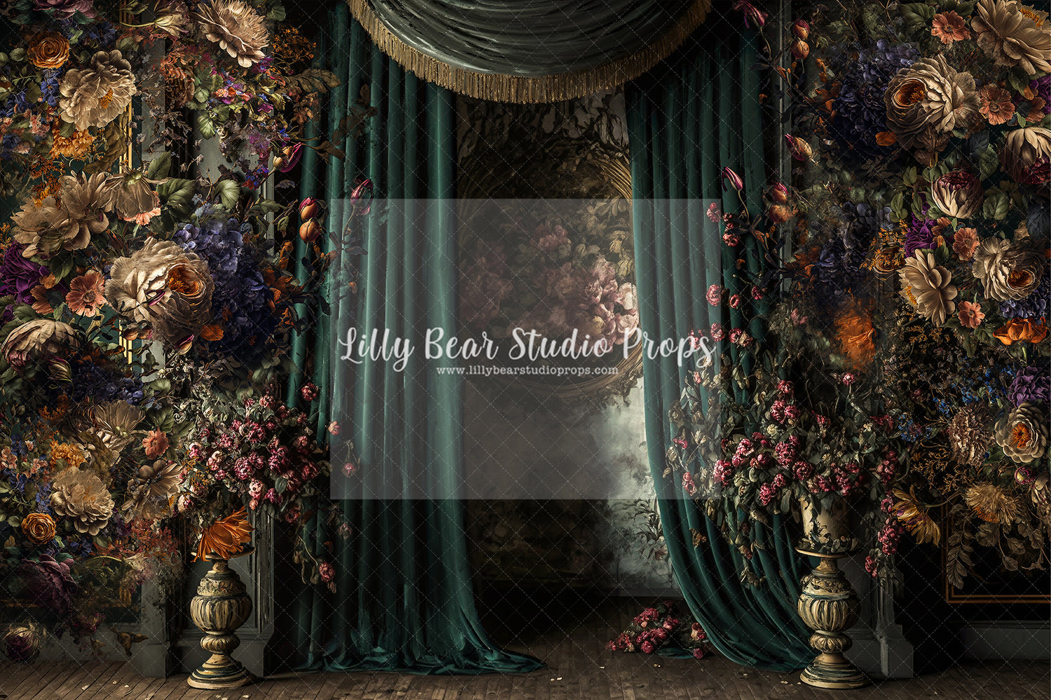 Majestic Floral Curtain