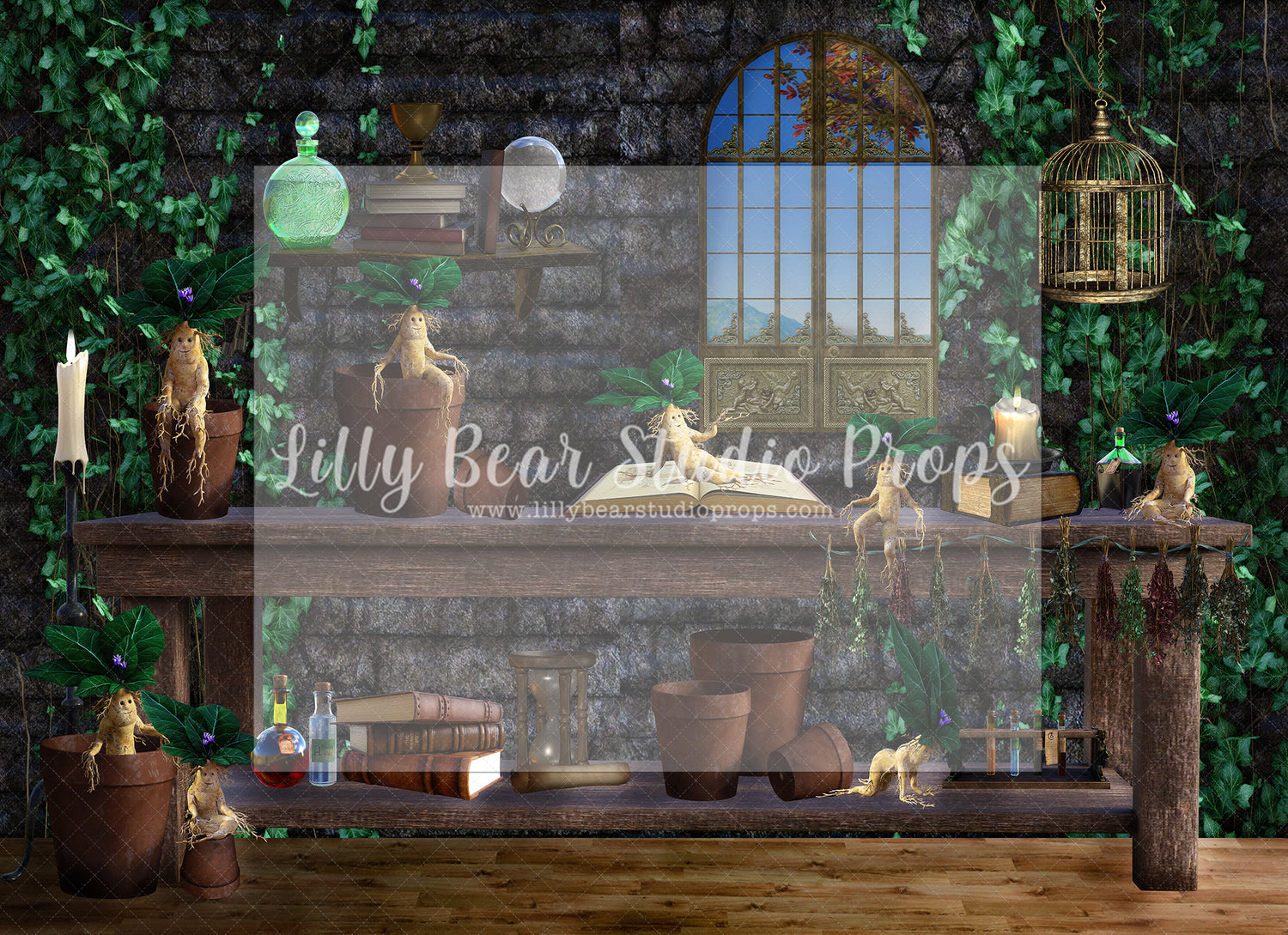 Mandrake Potion Lab by Santana Nicole Photography - Lilly Bear Studio Props, FABRICS, harry, harry potter, magic position, mandrake, mandrake root, witches, witches pots, witches spells, wizard, wizard school, wizard's spells