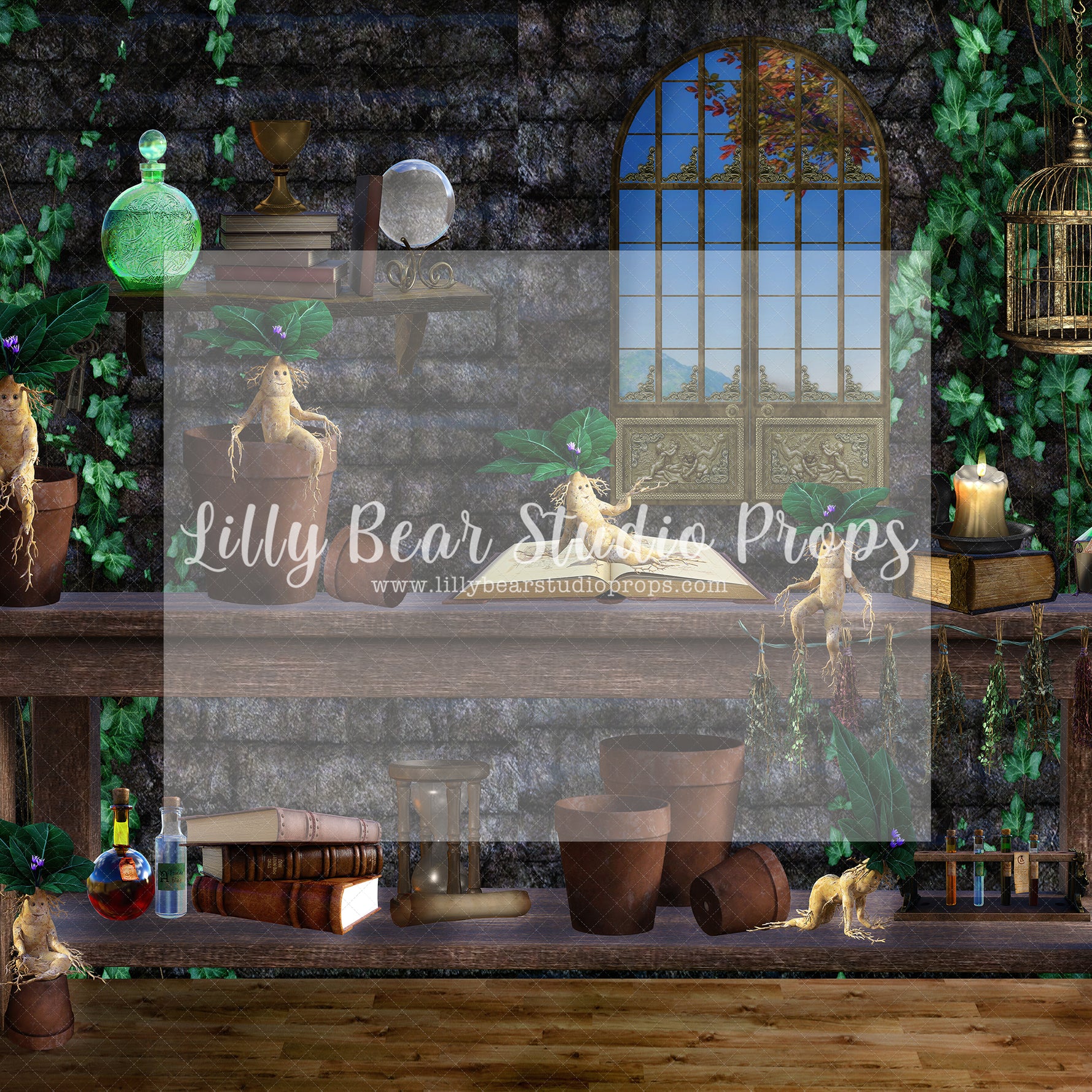 Mandrake Potion Lab by Santana Nicole Photography - Lilly Bear Studio Props, FABRICS, harry, harry potter, magic position, mandrake, mandrake root, witches, witches pots, witches spells, wizard, wizard school, wizard's spells