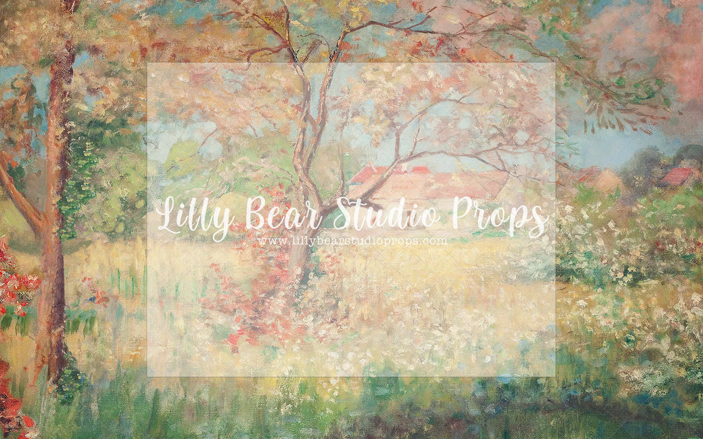 Meadow - Lilly Bear Studio Props, field, field of flowers, flower spring, meadow, painted field, spring, spring floral, spring flowers, spring garden, spring meadow, spring tree, springtime