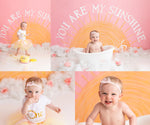 You Are My Sunshine by Meagan Paige Photography sold by Lilly Bear Studio Props, FABRICS - floral - girl - pink - pink