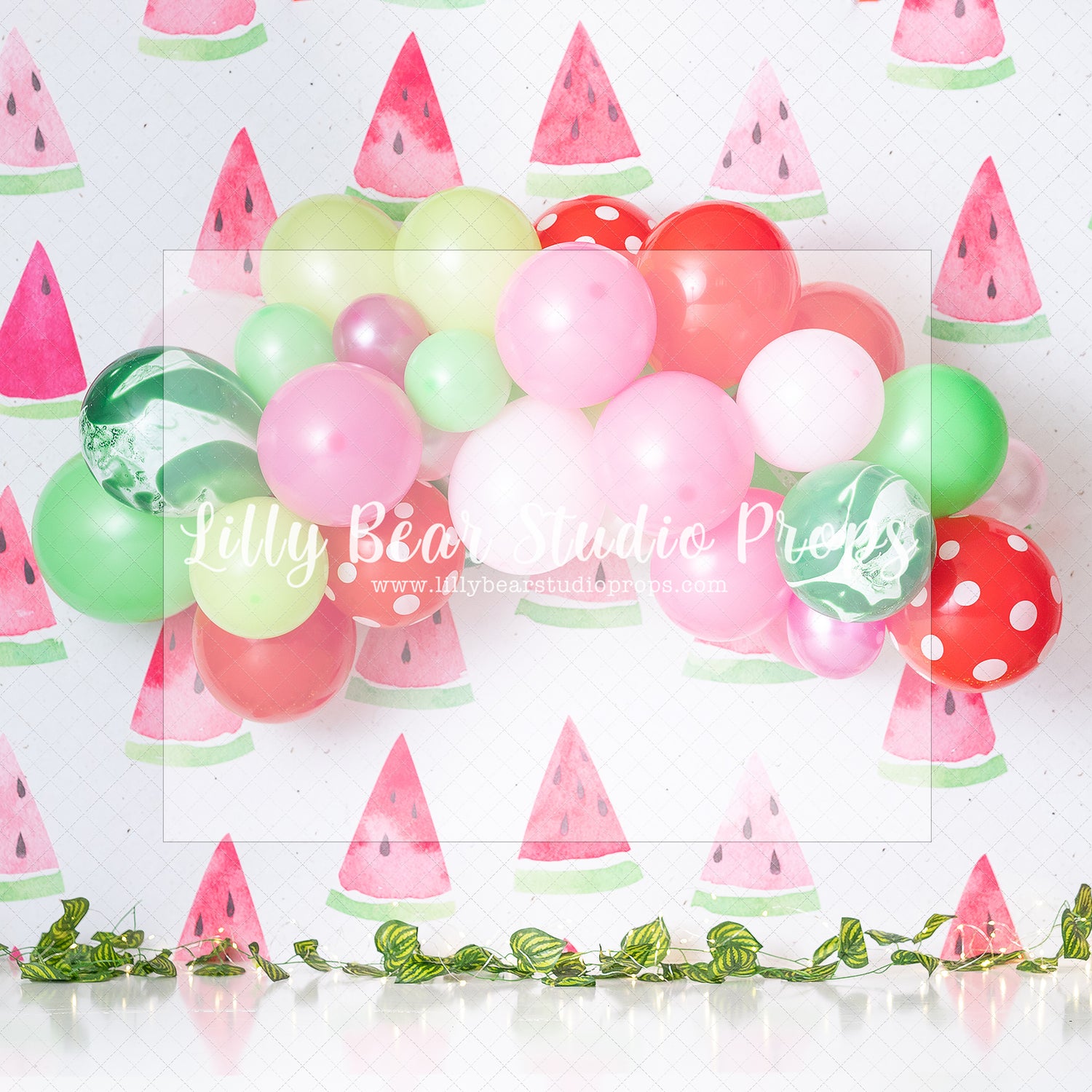 Melon dramatic by Jennifer Sutsser - Lilly Bear Studio Props, watermelon, watermelon garland, watermelon pink and green, watermelon seeds, watermelon slices, watermelon sugar high, watermelons