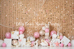 Mermaid Beach (ONE) by Jessica Ruth Photography sold by Lilly Bear Studio Props, blue seashells - coral - coral reef