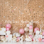 Mermaid Beach (ONE) by Jessica Ruth Photography sold by Lilly Bear Studio Props, blue seashells - coral - coral reef