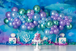 Mermaid Dream - Lilly Bear Studio Props, blue seashells, coral, coral reef, little mermaid, mermaid, mermaid lagoon, mermaid reef, mermaid scales, pink seashells, reef, sea, seashell, under the sea, under water, underwater, underwater bubbles, water, watercolour, watercolour water