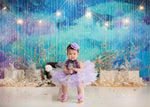 Mermaid Reef by Jessica Ruth Photography sold by Lilly Bear Studio Props, blue seashells - coral - coral reef - little