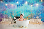Mermaid Reef by Jessica Ruth Photography sold by Lilly Bear Studio Props, blue seashells - coral - coral reef - little