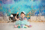 Mermaid Reef by Jessica Ruth Photography sold by Lilly Bear Studio Props, blue seashells - coral - coral reef - little