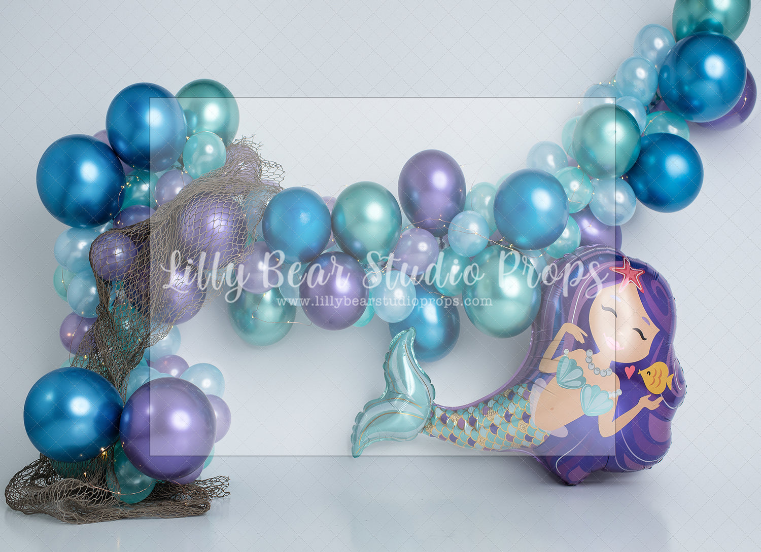 Mermaid Splash by E Newton - Lilly Bear Studio Props, fish, glitter mermaid, little mermaid, mermaid, mermaid balloons, mermaid bubbles, mermaid cove, mermaid lagoon, mermaid reef, mermaid scales, purple and green, purple mermaid, under the sea, under the sea girl